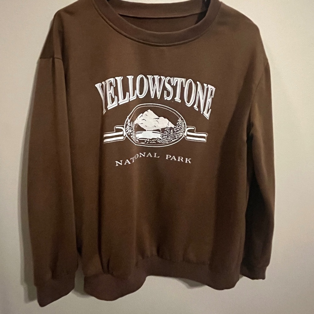 brown yellowstone sweatshirt